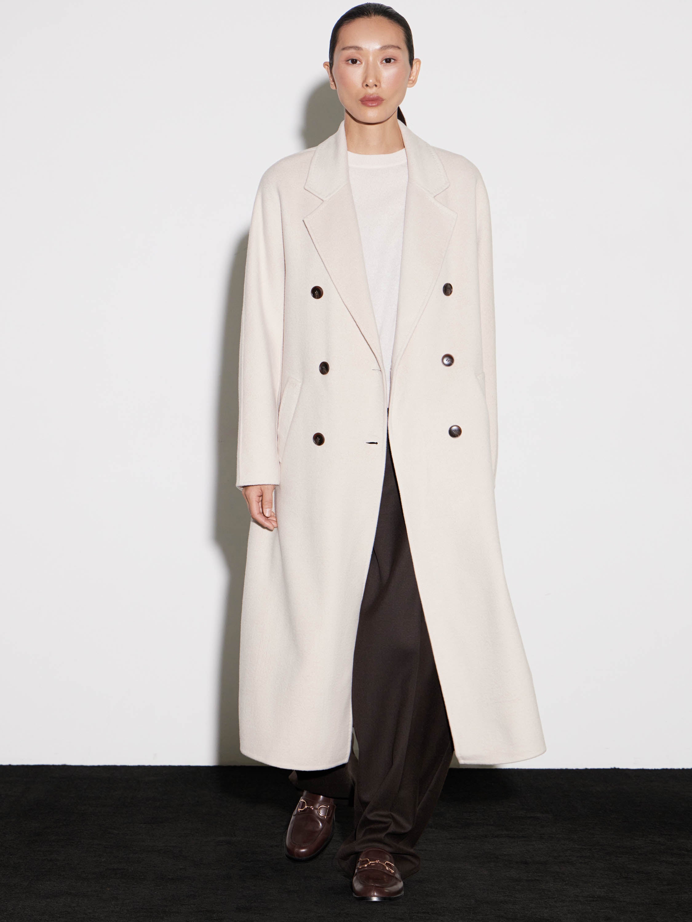 Ethereal Wool Trench Coat