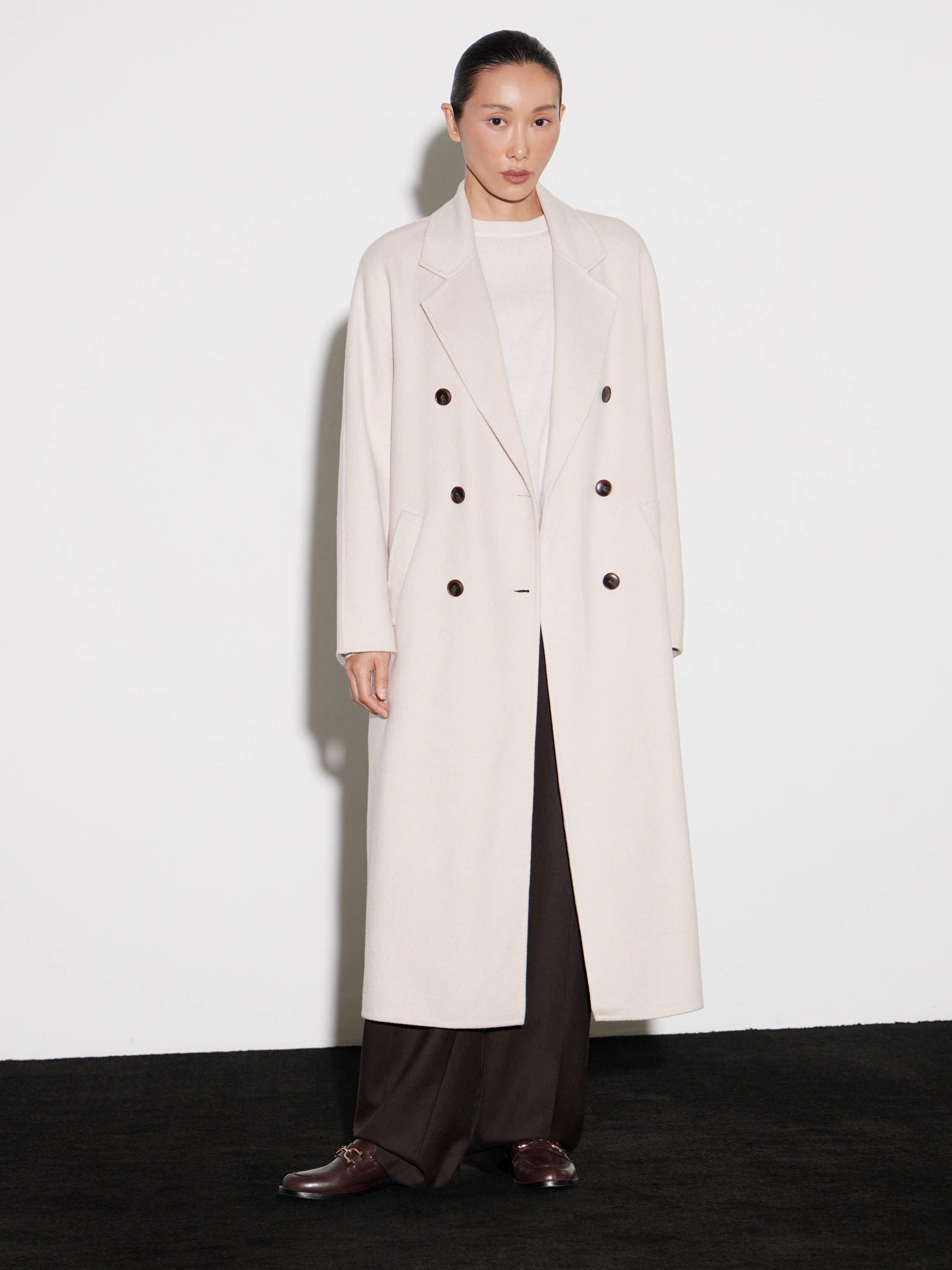 Ethereal Wool Trench Coat