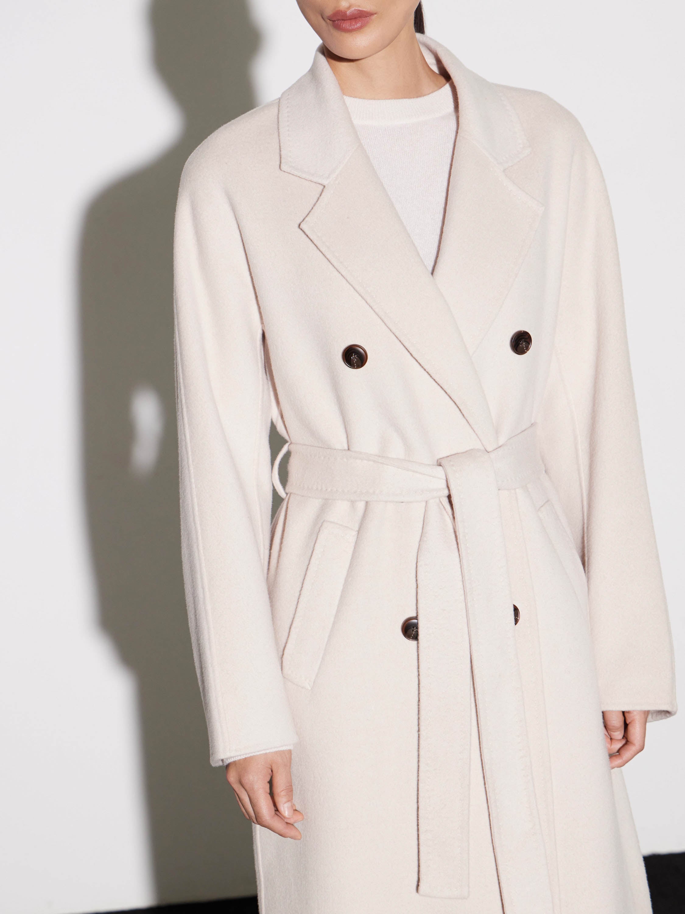 Ethereal Wool Trench Coat
