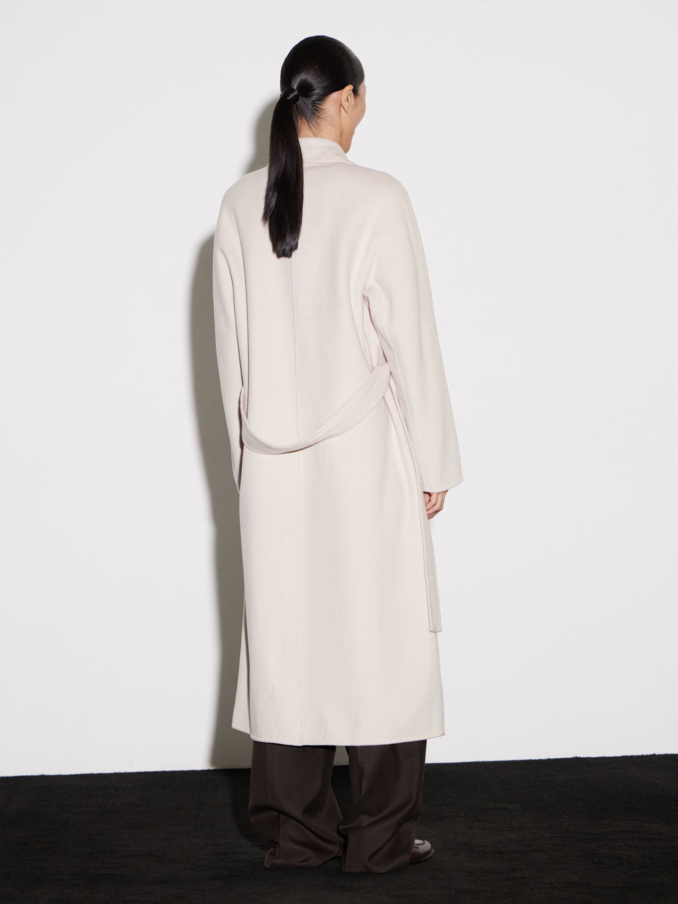 Ethereal Wool Trench Coat