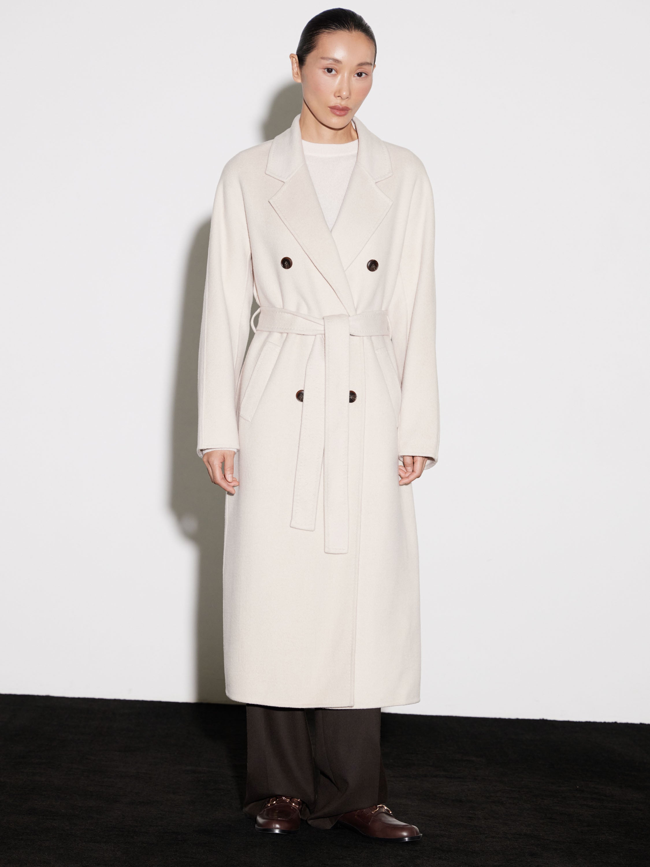 Ethereal Wool Trench Coat