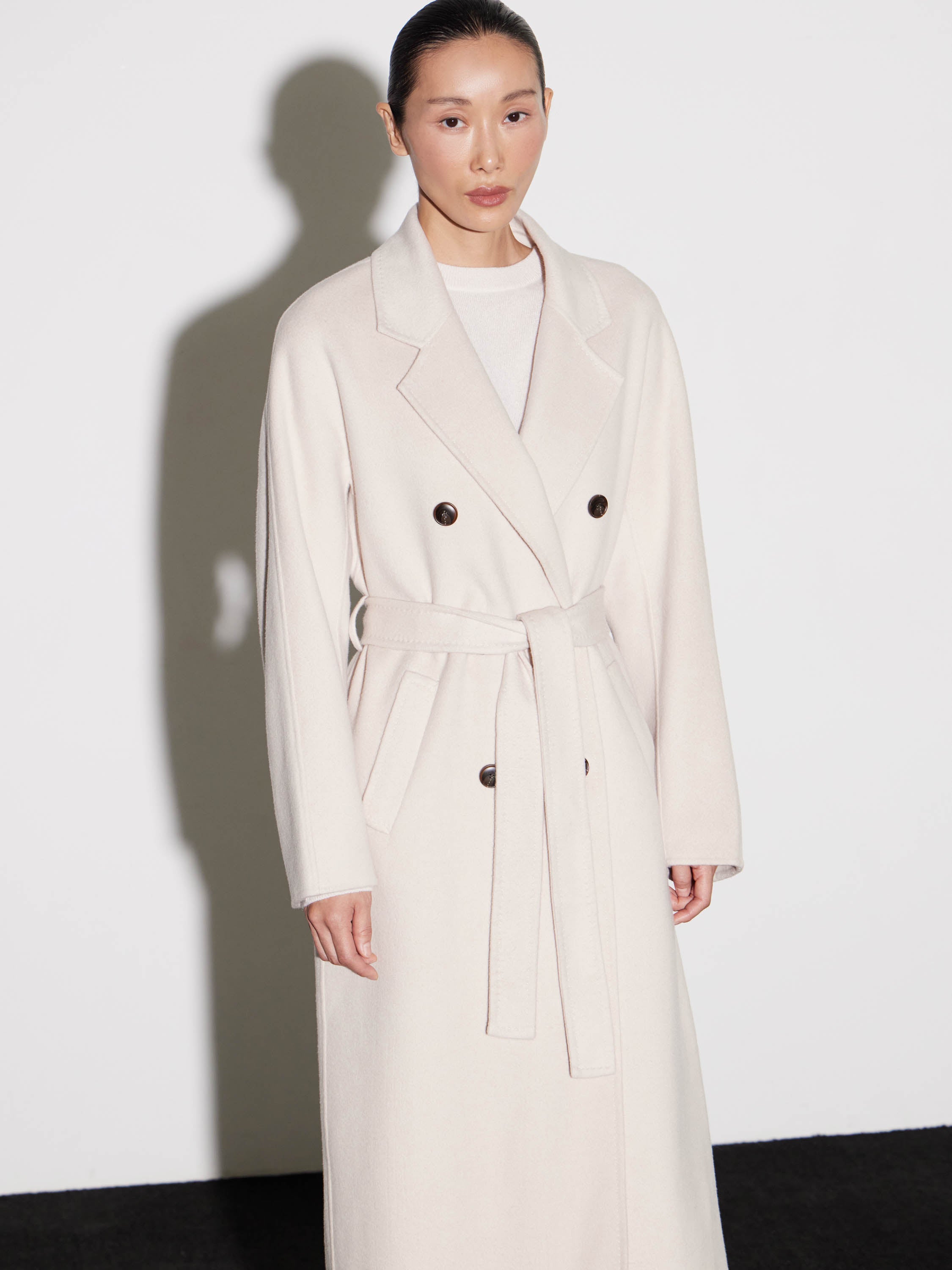 Ethereal Wool Trench Coat