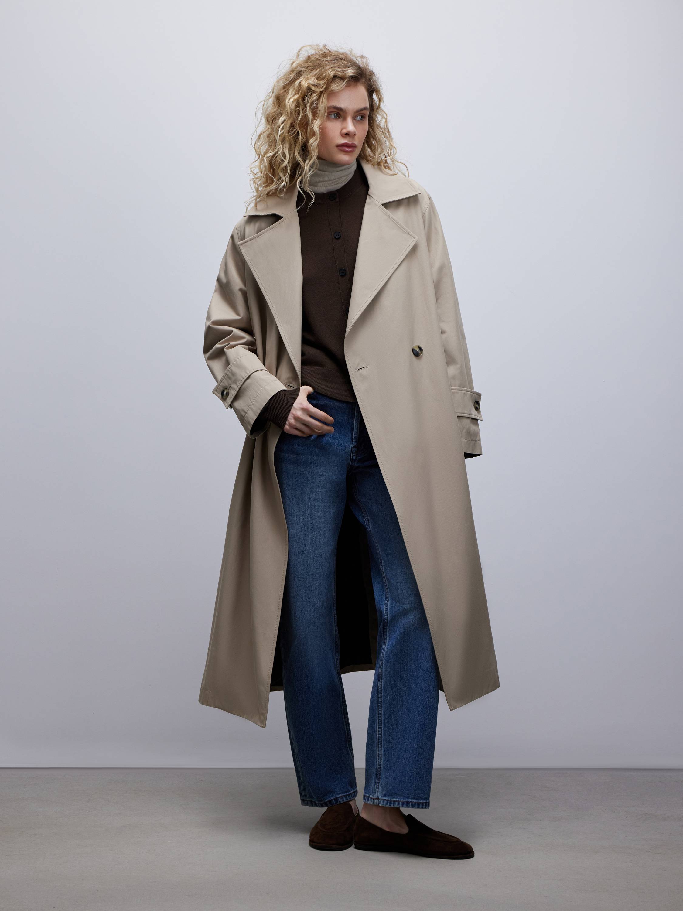 Limited Edition Belted Cotton-Blend Trench Coat