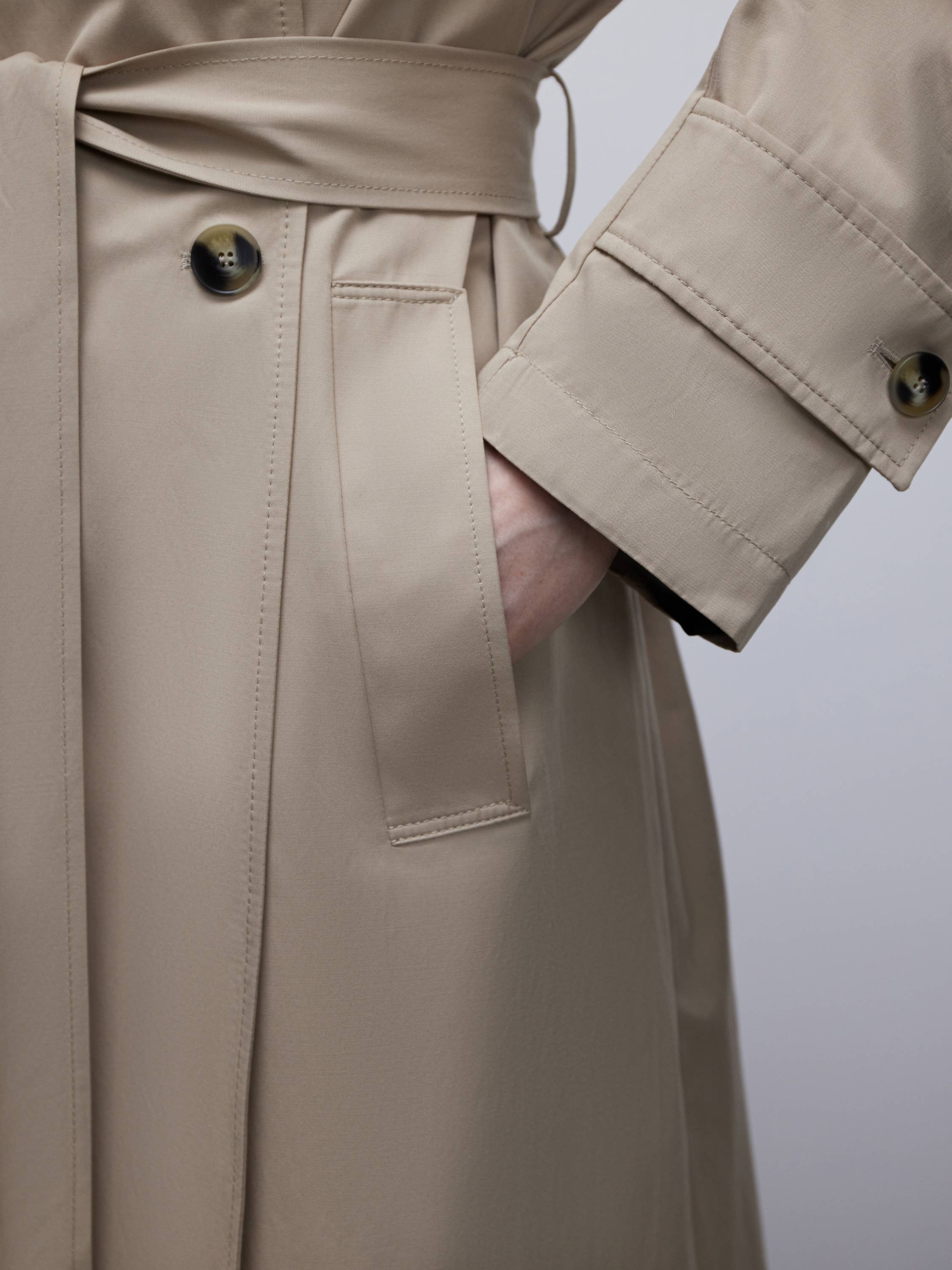 Limited Edition Belted Cotton-Blend Trench Coat