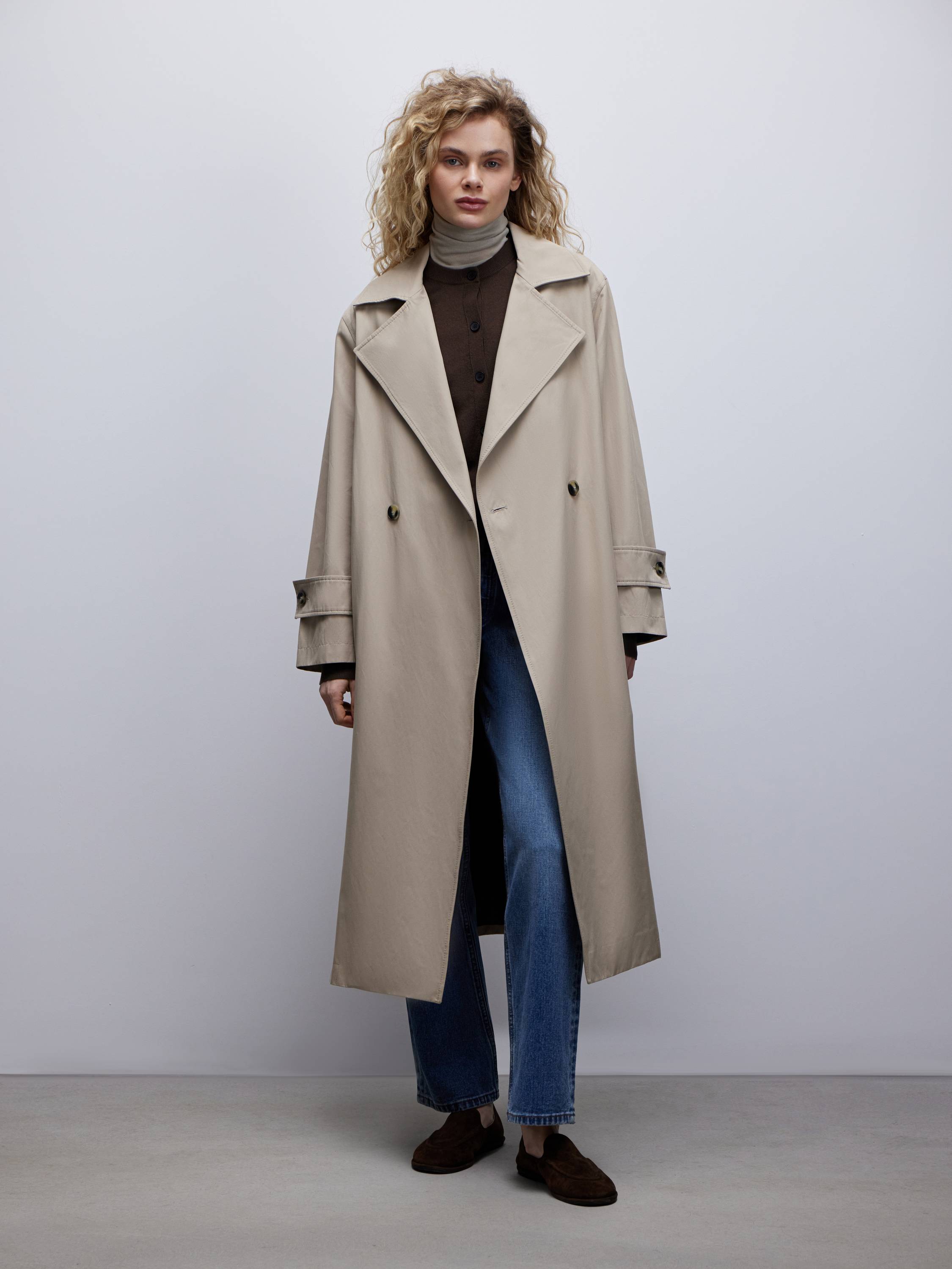 Limited Edition Belted Cotton-Blend Trench Coat