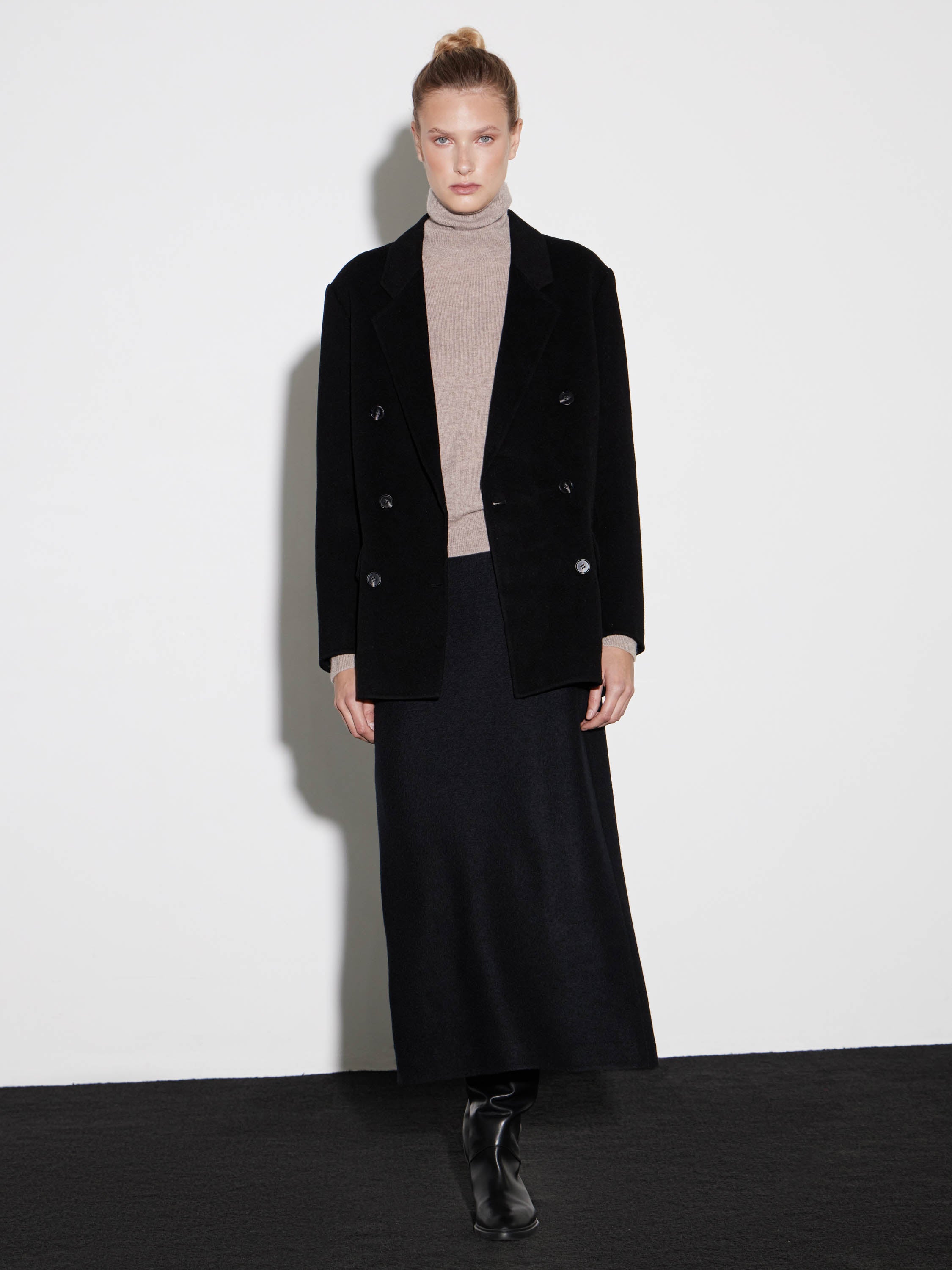 Double-Breasted Wool Coat