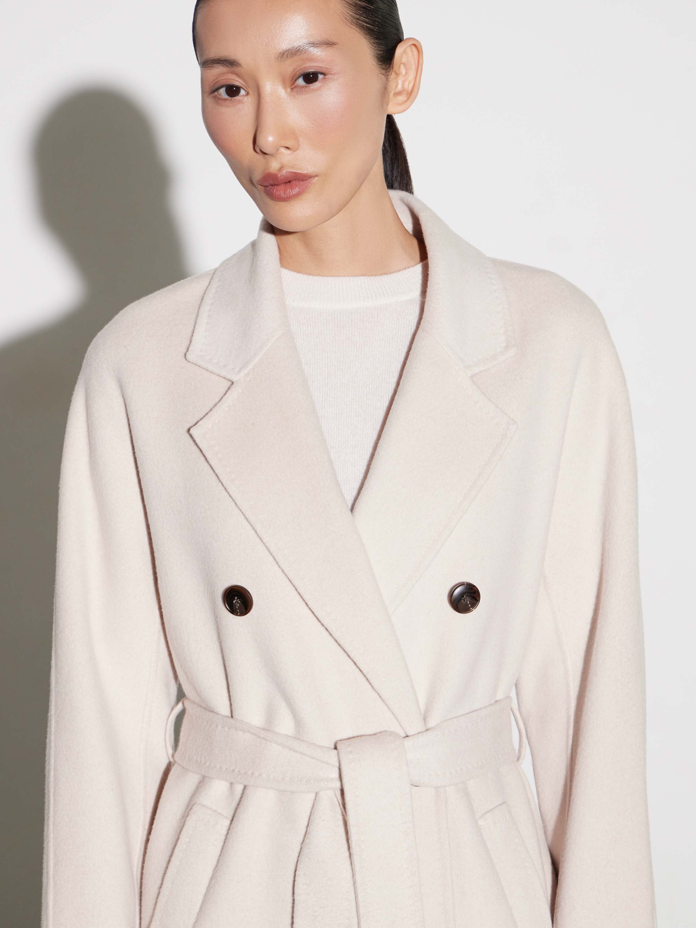 Ethereal Wool Trench Coat