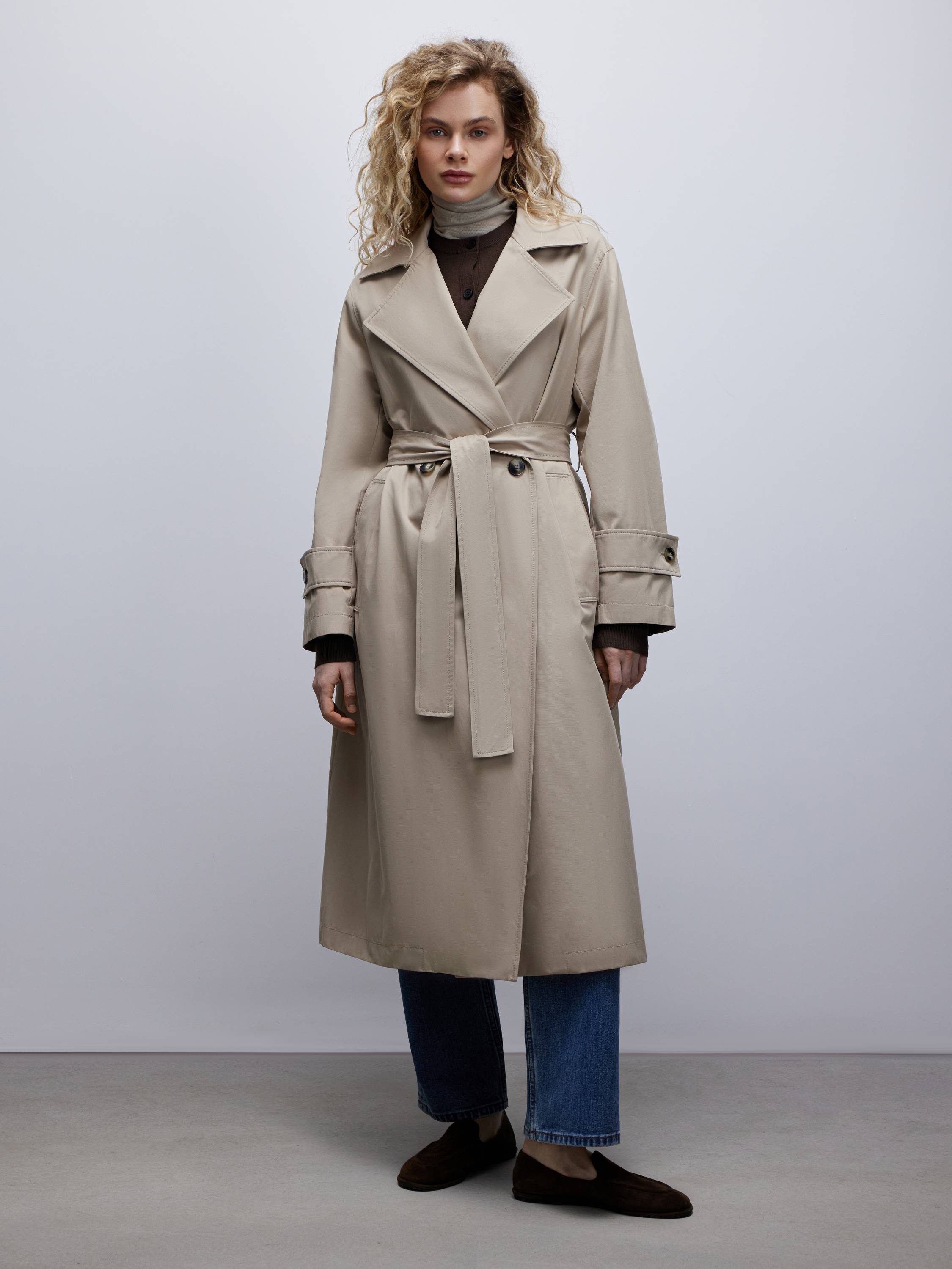 Limited Edition Belted Cotton-Blend Trench Coat