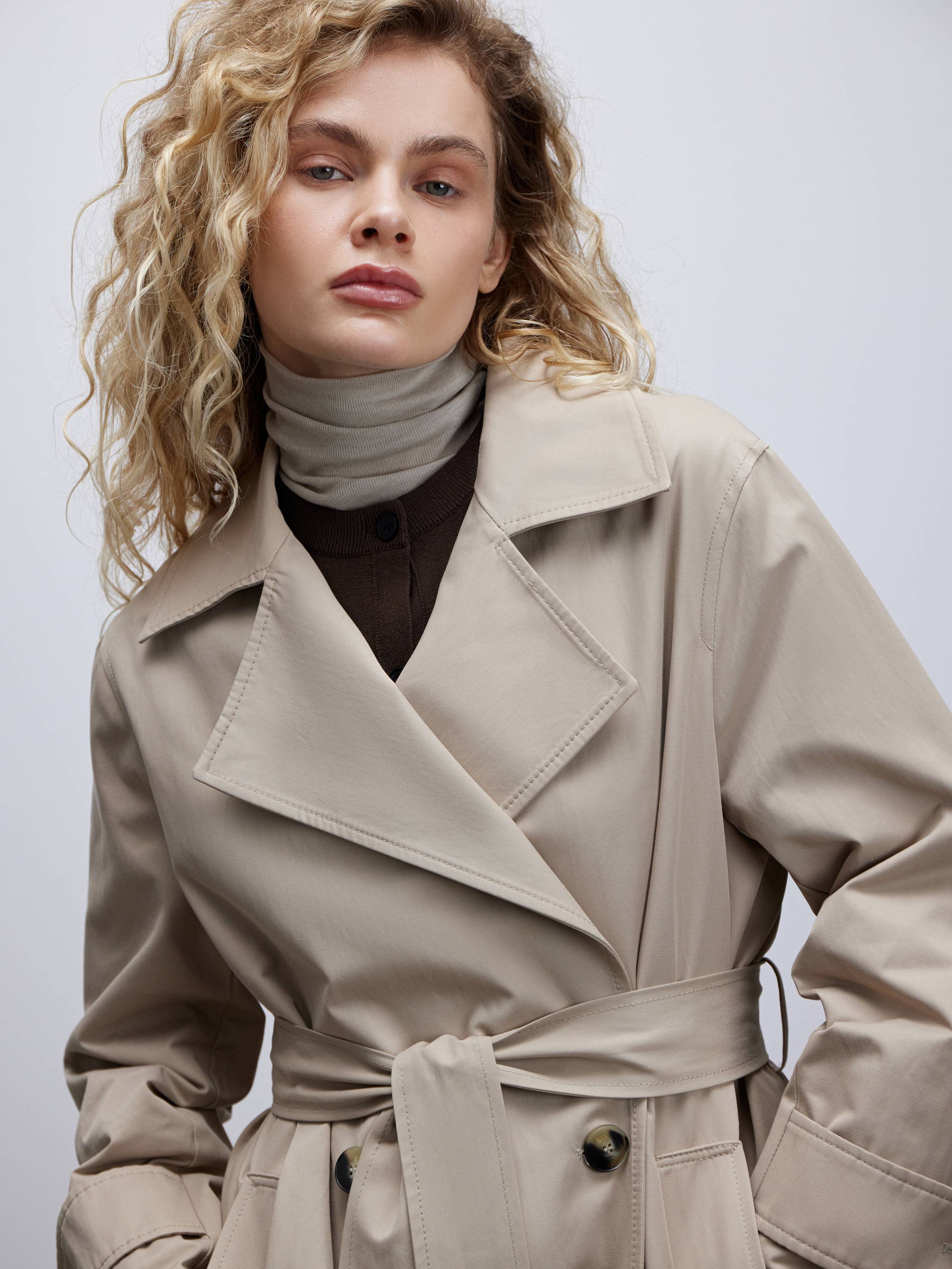 Limited Edition Belted Cotton-Blend Trench Coat