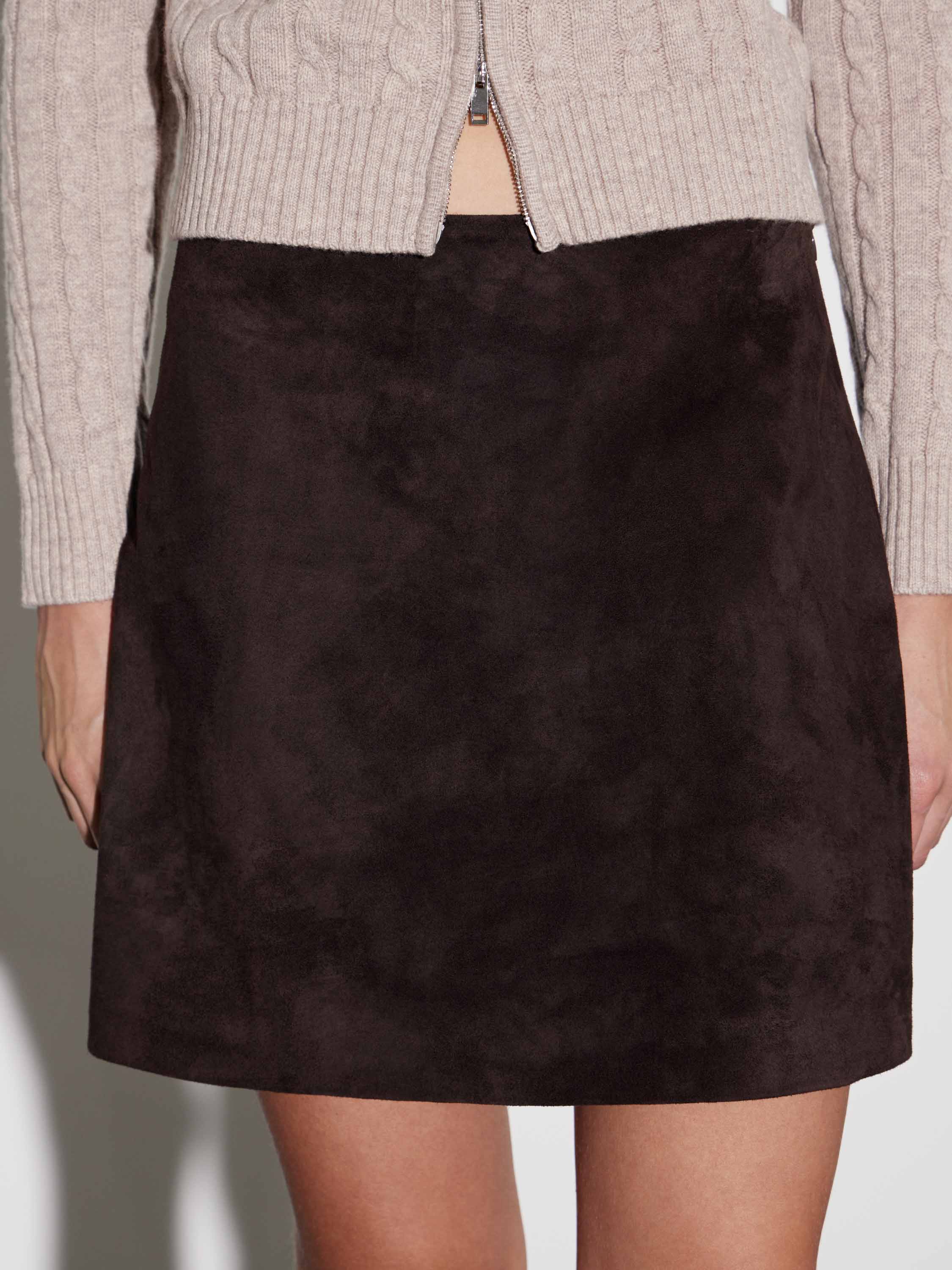 Suede Mini Skirt
