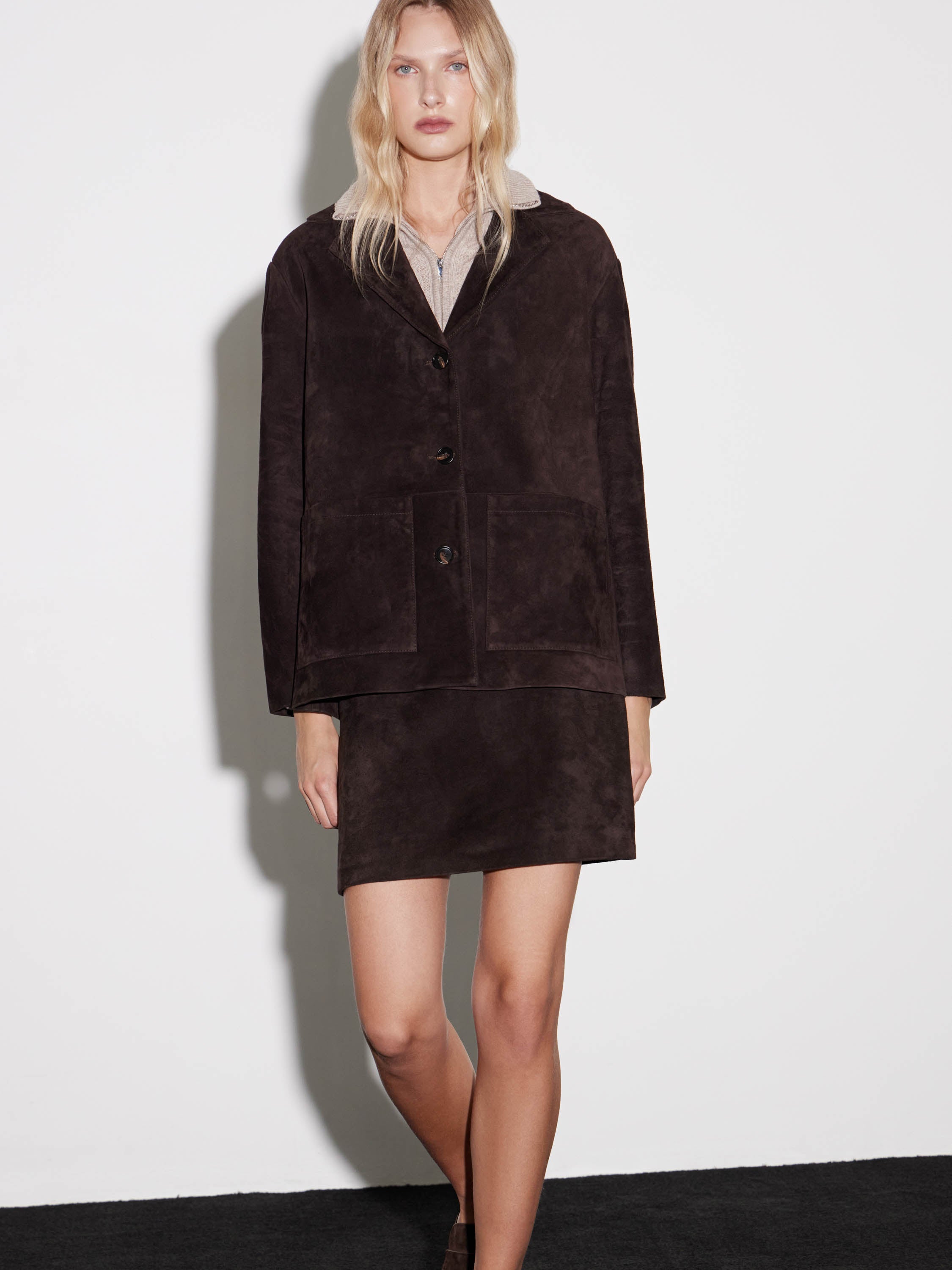 Suede Boxy Jacket