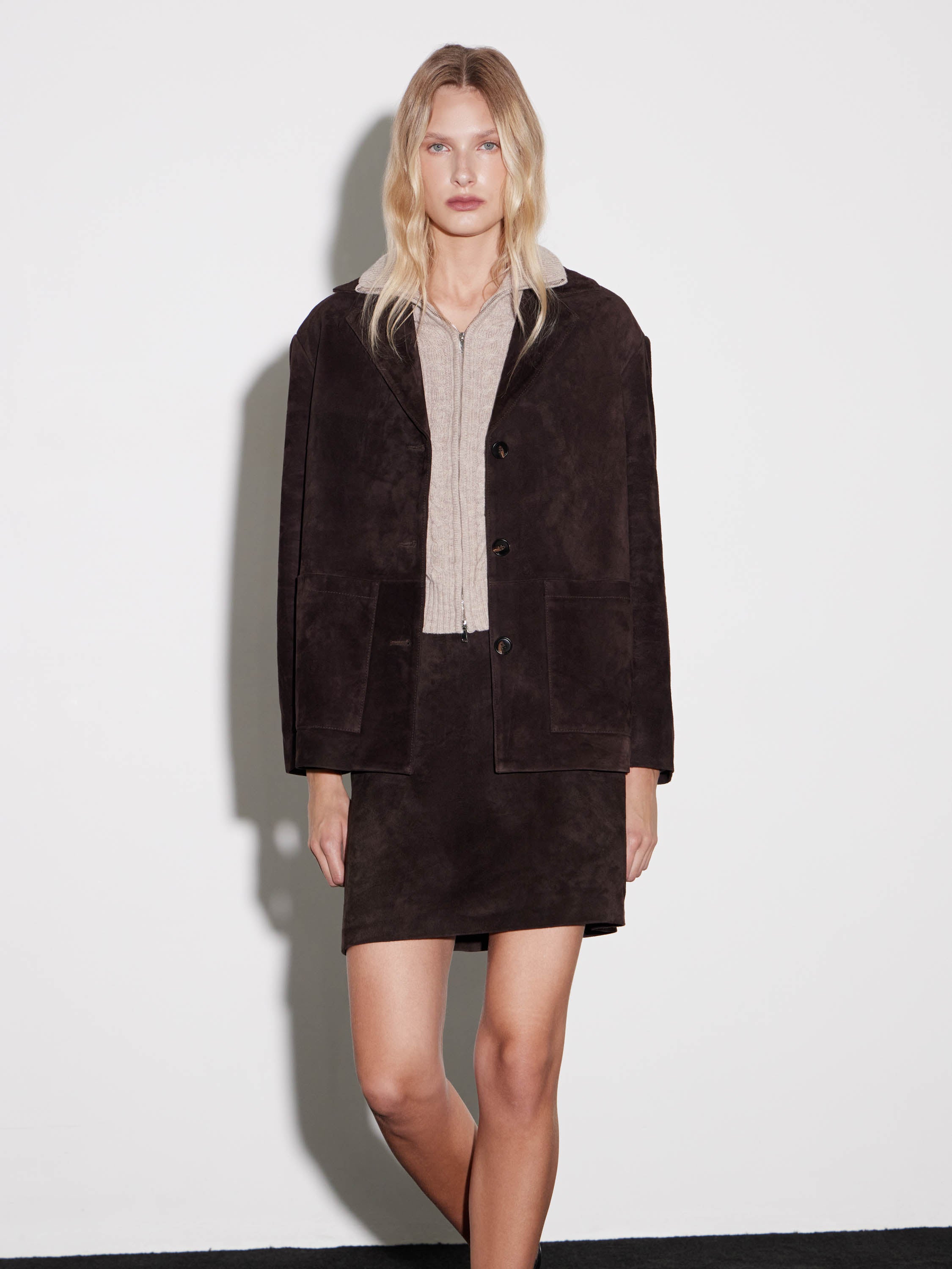 Suede Boxy Jacket