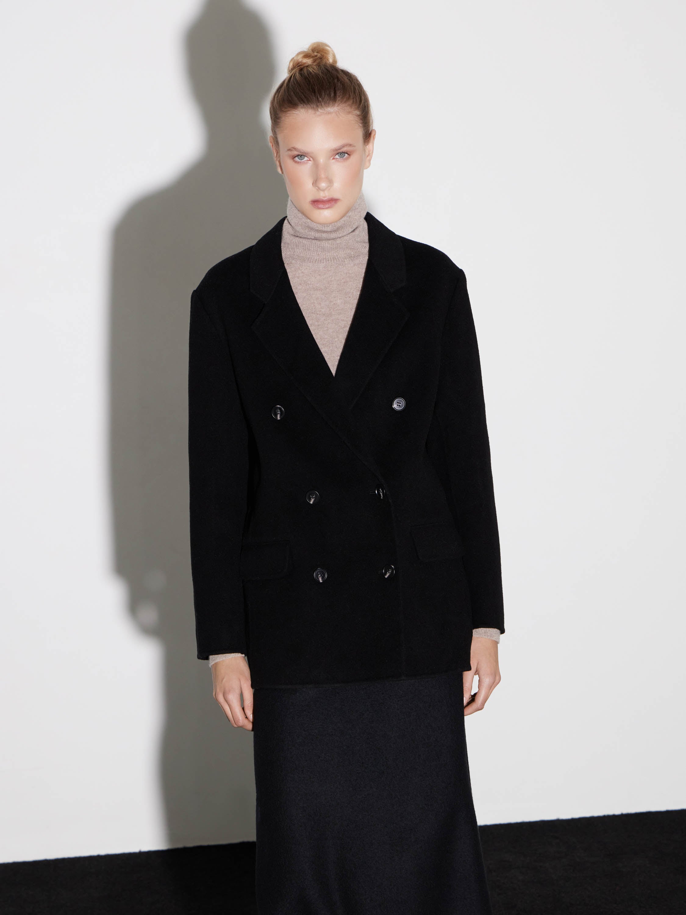 Double-Breasted Wool Coat