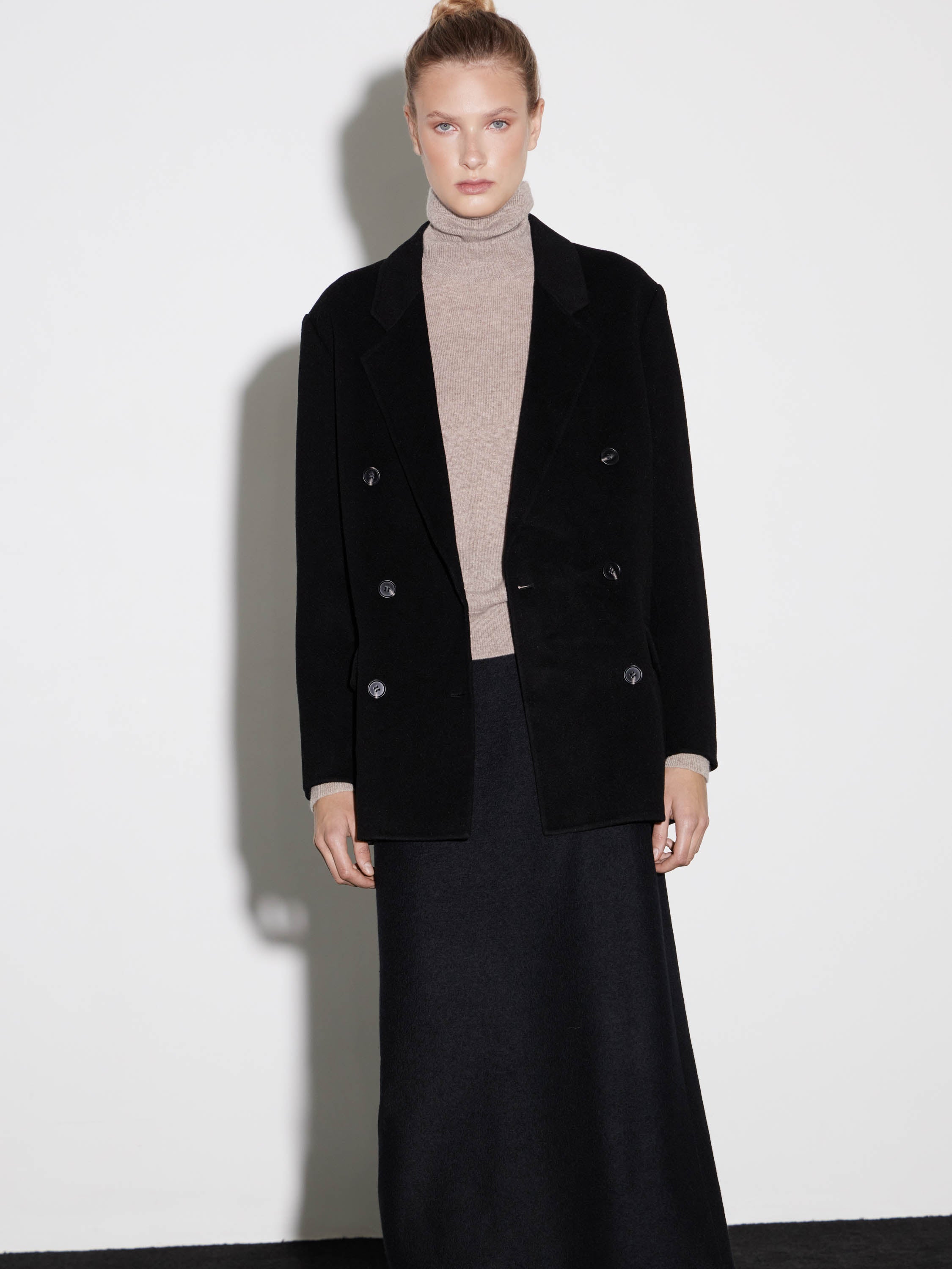 Double-Breasted Wool Coat