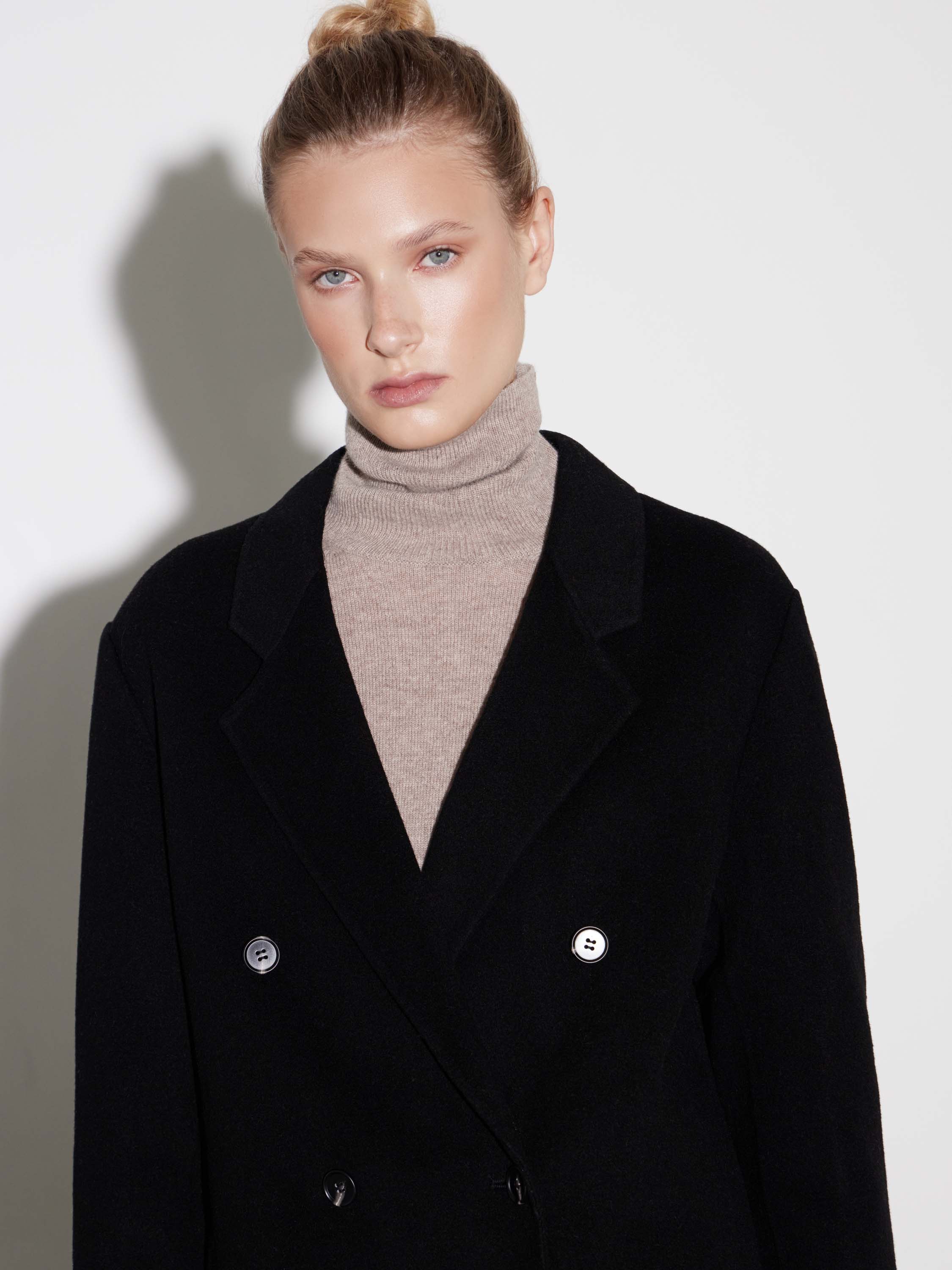 Double-Breasted Wool Coat